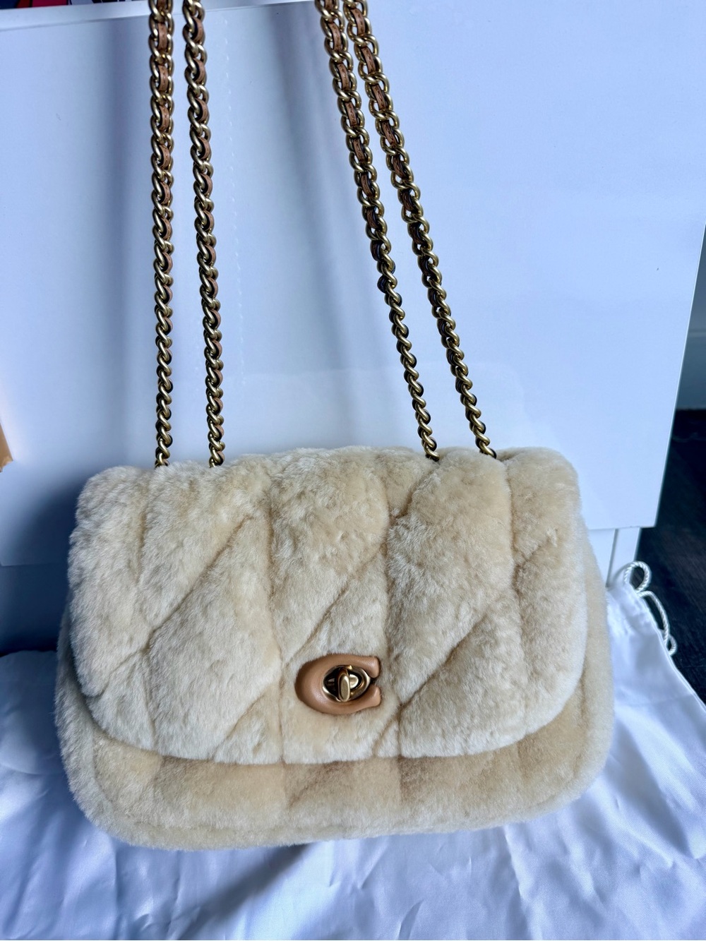 Coach Shearling Pillow Maddison - Picture 3 of 6